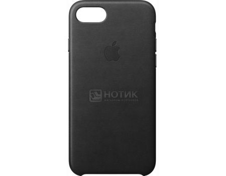 Чехол-накладка Apple Leather Case Black для iPhone 7 MMY52ZM/A, Кожа, Черный