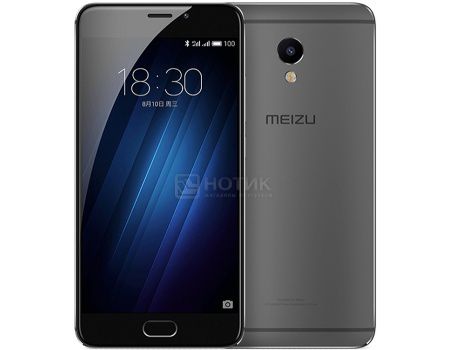 Смартфон Meizu M3E 32 Gray (Android 6.0 (Marshmallow)/MT6755 1800MHz/5.5" (1920x1080)/3072Mb/32Gb/4G LTE 3G (EDGE, HSDPA, HSPA+)) [A680H-32-GB]