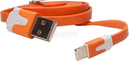 Кабель IQfuture для iPhone, iPad, iPod Apple Lightning port/USB 2.0 IQ-AC01/O, Оранжевый