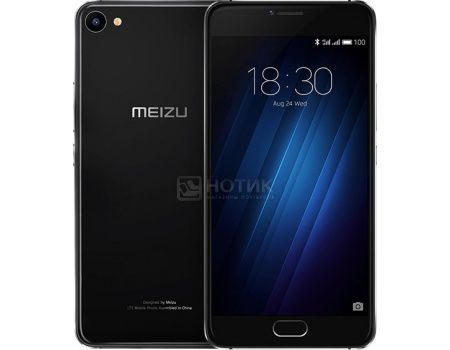 Смартфон Meizu U20 16Gb Black (Android 6.0 (Marshmallow)/MT6755 1800MHz/5.5" (1920x1080)/2048Mb/16Gb/4G LTE 3G (EDGE, HSDPA, HSPA+)) [U685H-16-BL]