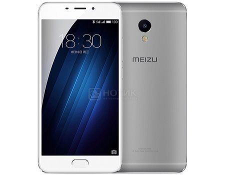 Смартфон Meizu M3E 32 Silver (Android 6.0 (Marshmallow)/MT6755 1800MHz/5.5" (1920x1080)/3072Mb/32Gb/4G LTE 3G (EDGE, HSDPA, HSPA+)) [A680H-32-SW]