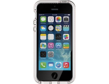 Чехол-накладка Tech21 Evo Mesh для iPhone 5/5S/SE T21-5169, Пластик, Прозрачный/Белый