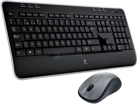Комплект беспроводной клавиатура+мышь Logitech Wireless Combo MK520 920-002600, Черный