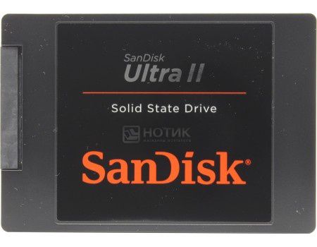 Внутренний SSD-накопитель SanDisk Ultra II  240Gb 2.5", SATA-III TLC, Черный SDSSDHII-240G-G25