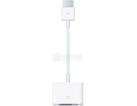 Кабель Apple HDMI to DVI Adapter Cable, Белый, MJVU2ZM/A