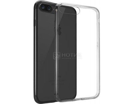Чехол-накладка для iPhone 7 Plus Ozaki O!coat Crystal+ OC747BK, Пластик, Прозрачный/Черный