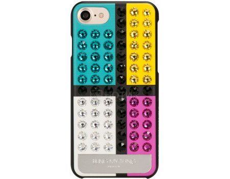 Чехол-накладка Bling My Thing, Extravaganza De Stijl Vivid для iPhone 7 с кристаллами Swarovski, ip7-ev-bkm-bkm, Пластик, Разноцветный