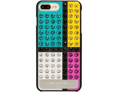Чехол-накладка Bling My Thing, Extravaganza  De Stijl Vivid для iPhone 7 Plus с кристаллами Swarovski, ip7-l-ev-bkm-bkm, Пластик, Разноцветный