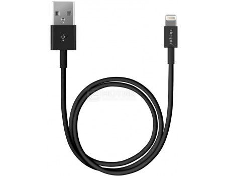 Кабель Deppa 72224, USB - Lightning 8-pin, 2м, Черный