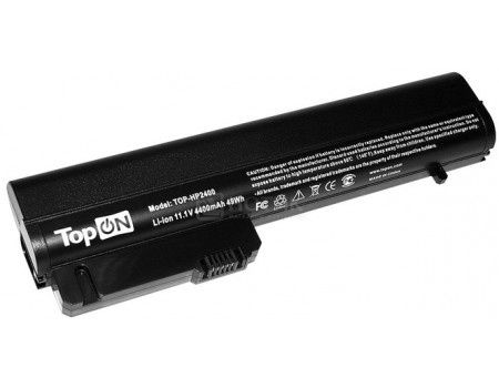 Аккумулятор TopON TOP-HP2400 для HP 2533t Mobile Thin Client, EliteBook 2530p, 2400, 2510p, nc2400 - 10.8V 4400mAh