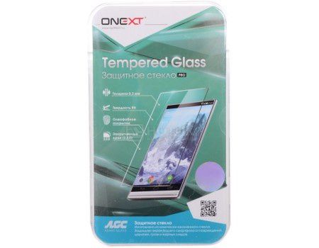 Защитное стекло ONEXT для смартфона Apple iPhone 7 с рамкой, Белый 41215