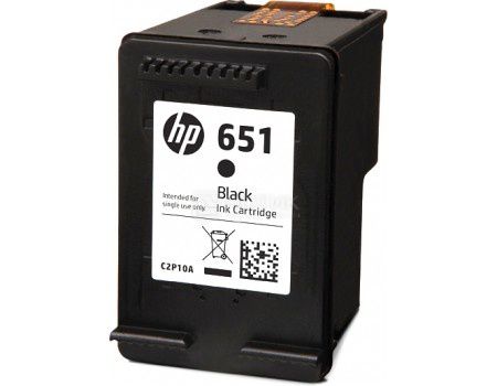 Картридж струйный HP 651 C2P10AE для HP DJ IA Чёрный C2P10AE