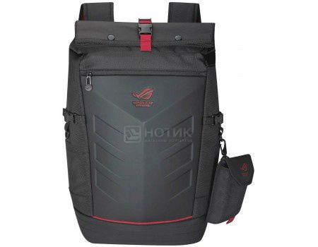 Рюкзак 17" Asus Ranger Backpack Gucci, Нейлон, Черный/Красный 90XB0310-BBP010
