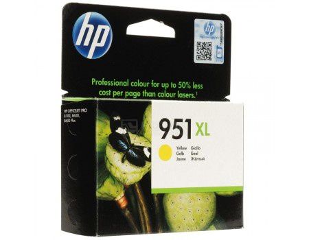 Картридж струйный HP 951XL CN048AE для HP OJ Pro 8100/8600 Жёлтый CN048AE