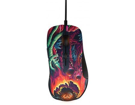 Мышь проводная Steelseries Rival 300 CS GO Hyperbeast Edition, 6500dpi, 5 кнопок, Рисунок 62363