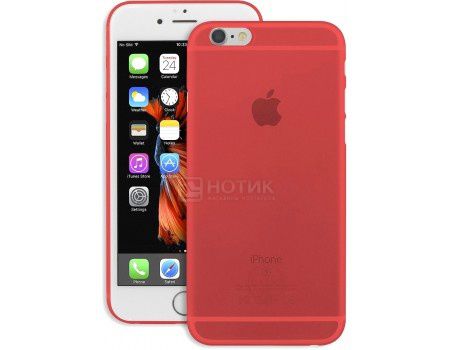 Чехол-накладка для iPhone 6/6s Ozaki O!coat Jelly Pro Gapfree 0.3mm OC550RD, Пластик, Красный