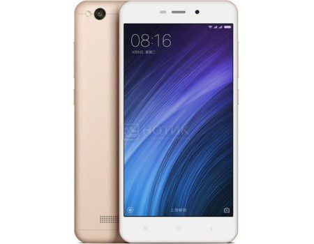 Смартфон Xiaomi Redmi 4A Gold (Android 6.0 (Marshmallow)/MSM8917 1400MHz/5.0" (1280x720)/2048Mb/16Gb/4G LTE 3G (EDGE, HSDPA, HSPA+)) [6954176830319]