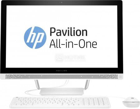 Моноблок HP Pavilion 24-b235ur (23.8 IPS (LED)/ Core i3 7100T 3400MHz/ 4096Mb/ Hybrid Drive 1000Gb/ Intel Intel HD Graphics 630 64Mb) Free DOS [1AW63EA]