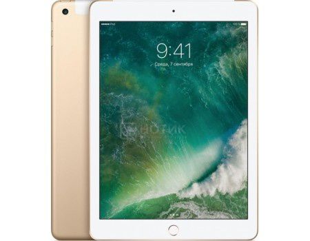 Планшет Apple iPad 9.7 32Gb Wi-Fi + Cellular Gold (iOS 10/A9 1840MHz/9.7" (2048x1536)/2048Mb/32Gb/4G LTE 3G (EDGE, HSDPA, HSPA+)) [MPG42RU/A]