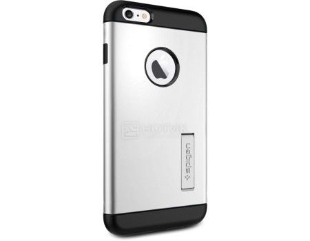 Чехол-накладка Spigen SGP для iPhone 6/6s Plus Slim Armor Case SGP10904, Полиуретан/Поликарбонат, Satin Silver, Серебристый
