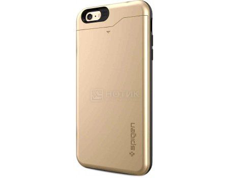 Чехол-накладка Spigen SGP для  iPhone 6/6s Plus Slim Armor CS Case SGP10913, Поликарбонат/Термополиуретан, Champagne Gold, Золотистый