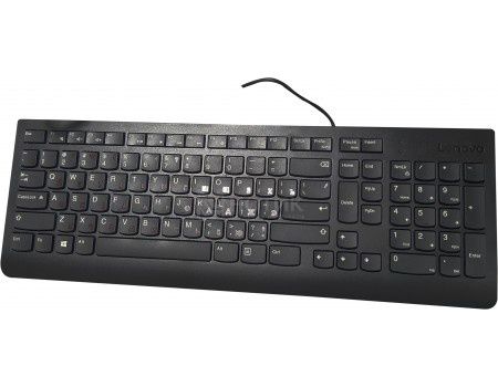 Клавиатура проводная Lenovo 300 USB Keyboard, Черный GX30M39684