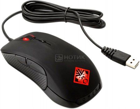 Мышь проводная HP OMEN Mouse SteelSeries, 6500dpi , 6 кнопок, Черный X7Z96AA