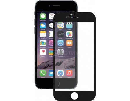 Защитное стекло Deppa для Apple iPhone 6/6S Plus с рамкой, Черный  61999