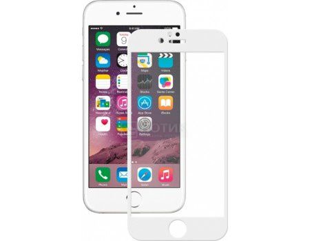 Защитное стекло Deppa для Apple iPhone 6/6S с рамкой, Белый  61996