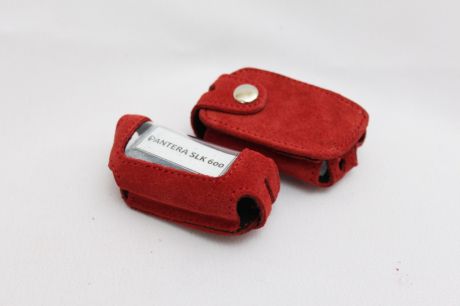 Чехол для брелка сигнализации PANTERA SLK-600/625/675 (кобура замша красная)