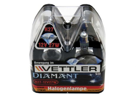 Галогеновые лампы H27 12 V 27 W Diamant (к-т 2шт) 881 (PGJ13) VETTLER