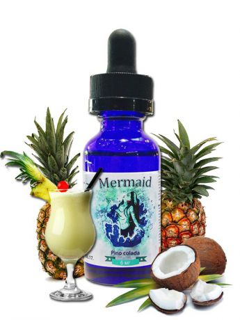 Жидкость Mermaid, 30 мл,  0 мг (Pino colada)