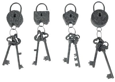 Элемент декора "Связка ключей", 4 шт, 10 х 6 х 28 см