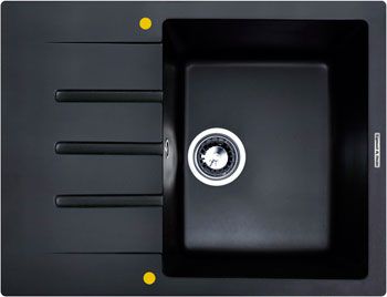 Кухонная мойка Zigmund amp Shtain RECHTECK 645 черный базальт