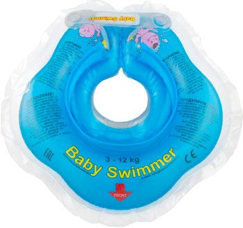 Надувной круг Baby Swimmer голубой (полуцвет) BS 02 B