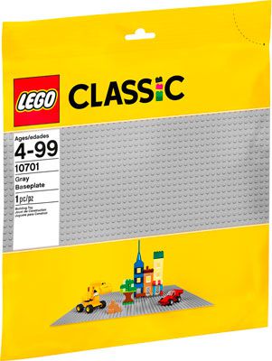 Конструктор Lego Classic Строительная пластина серого цвета 10701