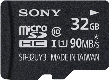 Карта памяти Sony MicroSD 32 ГБ 32 UY3A UHS-I U1 с адаптером