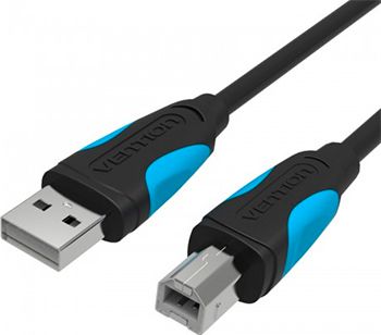Кабель Vention USB 2.0 AM/BM 3м  черный