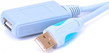 Активный кабель-удлинитель Vention USB 2.0 AM/AF с усилителем - 15м