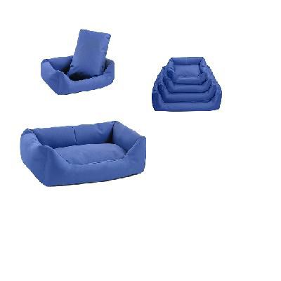 Лежак Дарэлл-Оксфорд №0 прямоугольный с подушкой (45*33*15см) темно-синий