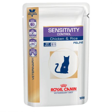 Влажный корм Royal Canin Sensitivity Сontrol для кошек при пищевой аллергии, 100 г.