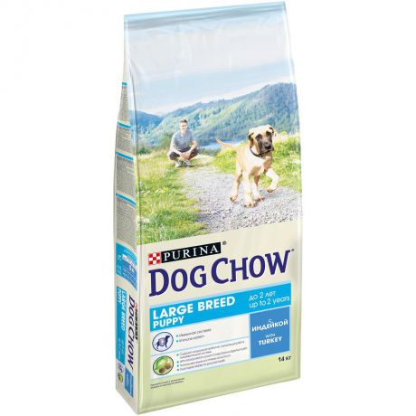 Сухой корм Dog Chow puppy large breed для щенков крупных пород, 14 кг