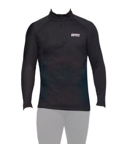 Рубашка с длинным рукавом мужская (Нова Тур) "Поларис Норд" черный, 60-62 XXL