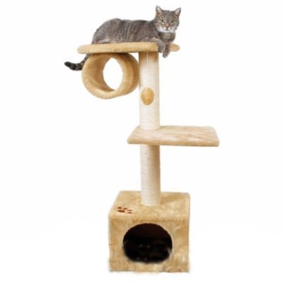 Домик когтеточка Trixie "San Fernando" 106см плюш бежевый для кошки