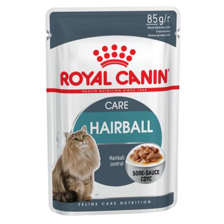 Влажный корм Royal Canin Hairball Care для кошек для выведения шерсти, 85г