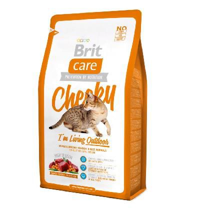 Сухой корм Brit Care Cat Cheeky Outdoor для активных кошек и кошек уличного содержания 7кг