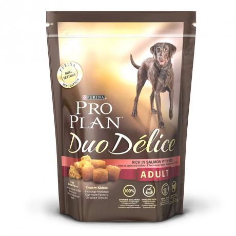Сухой корм Pro Plan Duo Delice для взрослых собак всех пород, лосось+рис, 2.5 кг