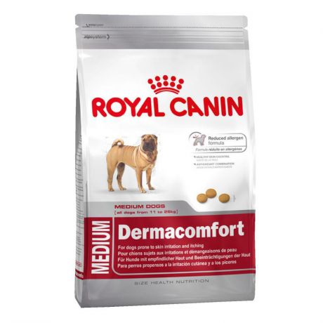 Сухой корм Royal Canin Medium dermacomfort для собак средних пород с 12 месяцев, для чувствительной кожи, 10 кг