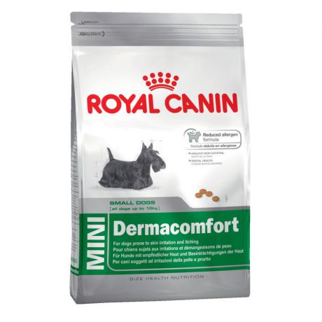 Сухой корм Royal Canin Mini dermacomfort для собак с чувствительной кожей, 4 кг