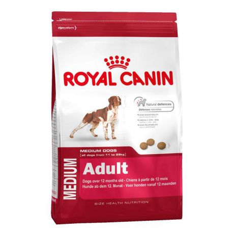 Сухой корм Royal Canin Medium adult для собак средних пород от 12 месяцев до 7лет, 4 кг